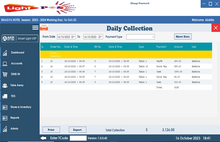 Restaurant Billing Software Haridwar-Uttarakhand